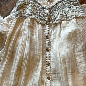 Free people Maxi button down